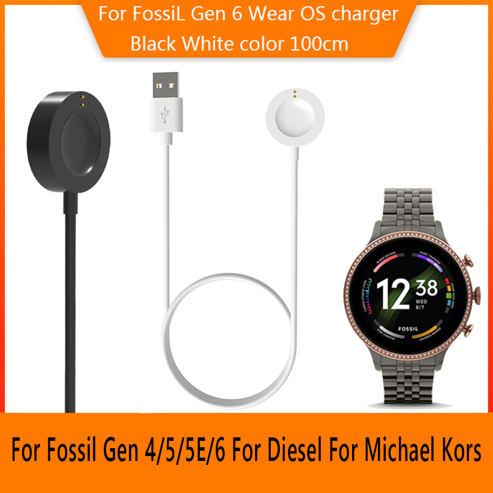 Fossil Watches Smartwatch Charger - 포슬 Gen6/Gen5/Gen4/벤처/익스플로러/디젤 스포츠 워치용 스마트워치 충전