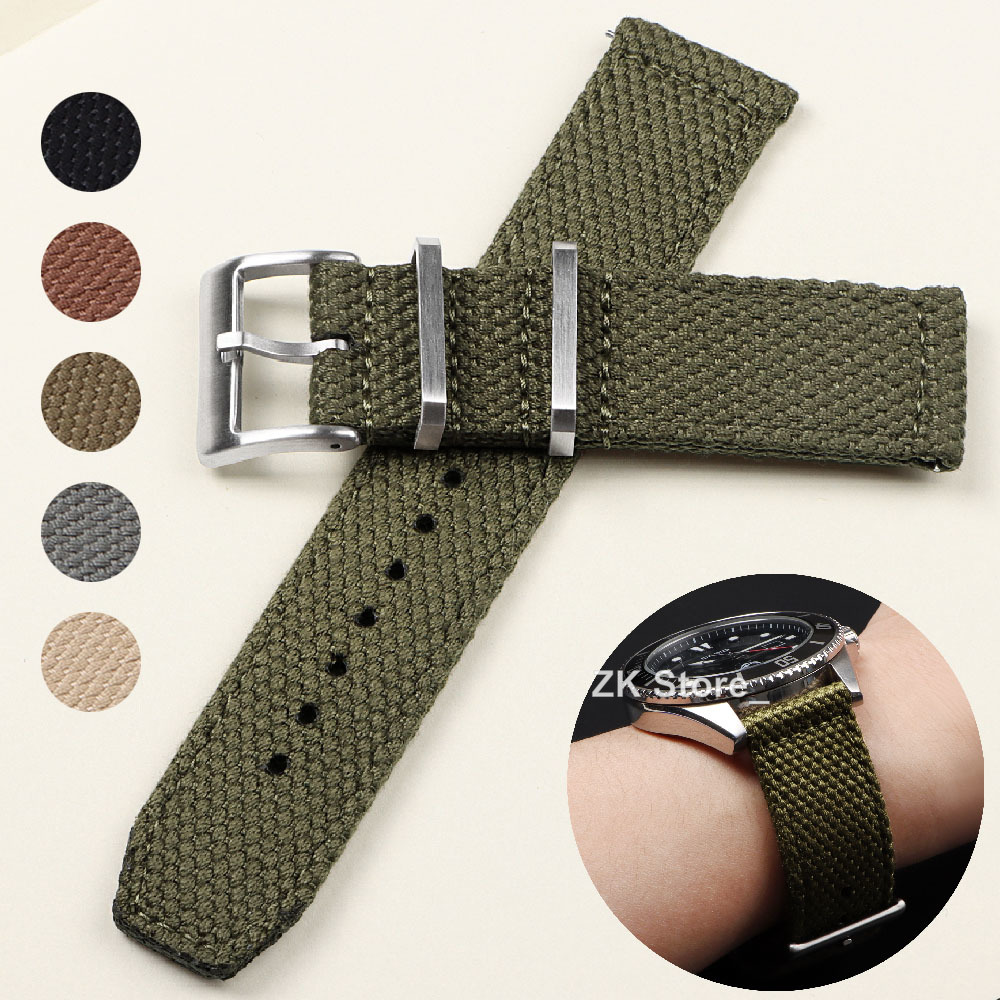Smartwatch Army Watches For Men - 남성용 리넨 나일론 시계 스트랩, 스마트