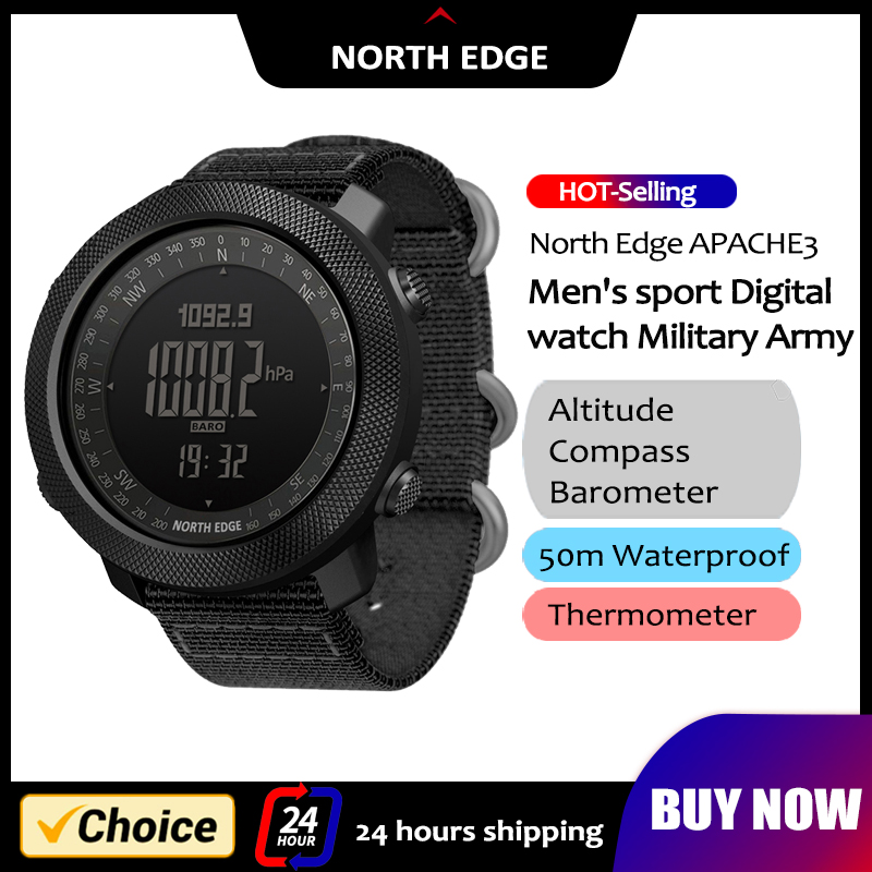 Smartwatch Army Watches For Men - NORTH EDGE Mens 스마트 시계 군대