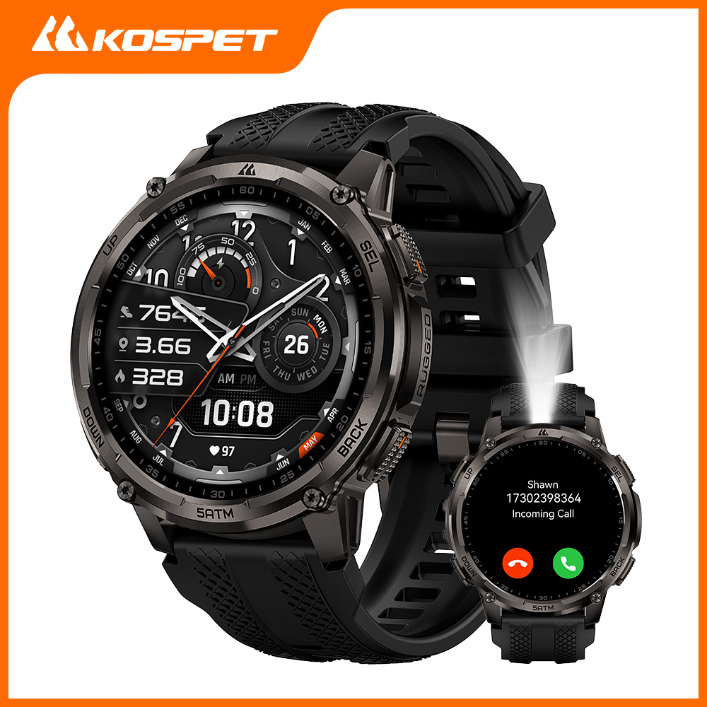 Heart Rate Gps Watch - KOSPET TANK T4C 스마트워치 남성용 야외용