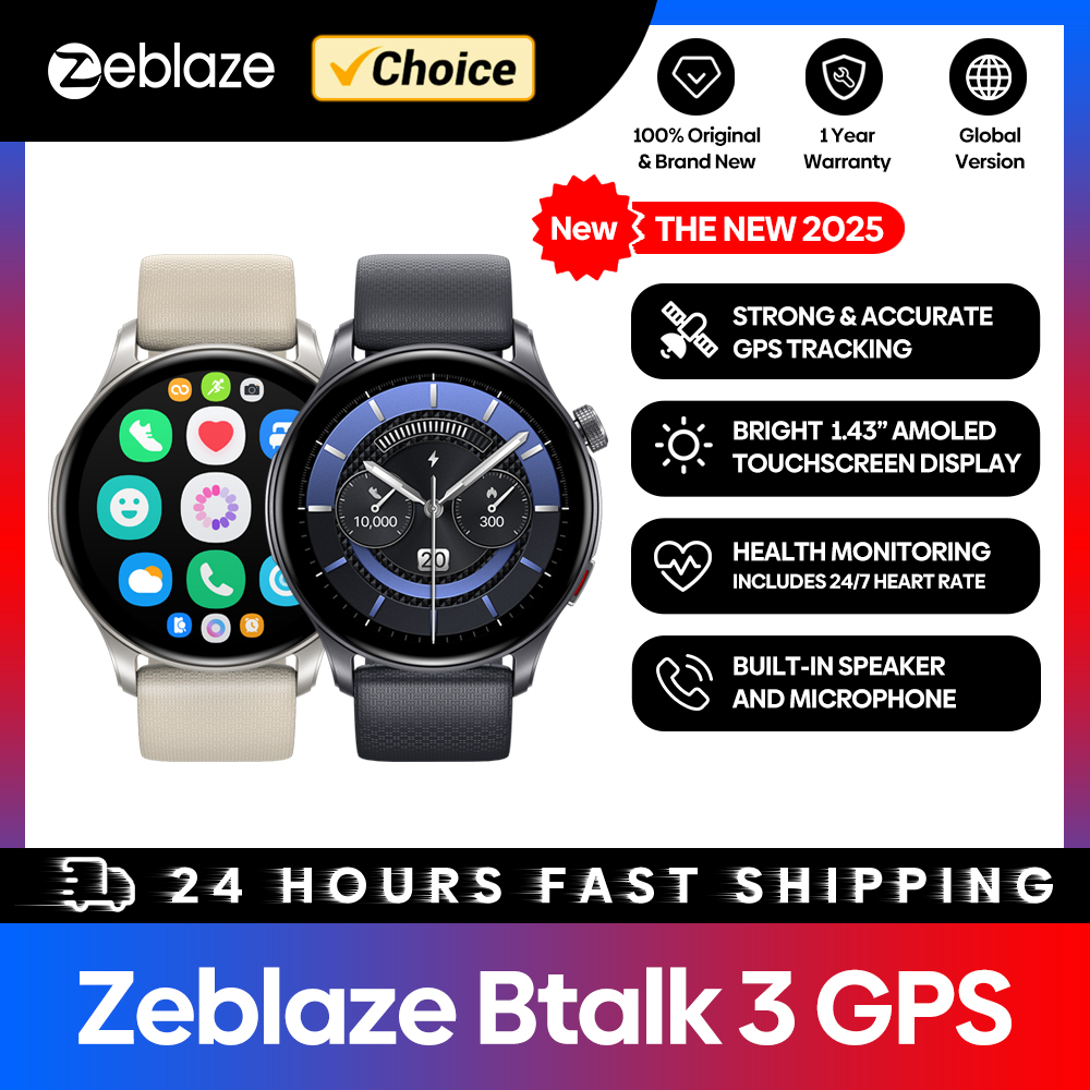 Heart Rate Gps Watch - Zeblaze Btalk 3 GPS 스마트워치, AMOLED