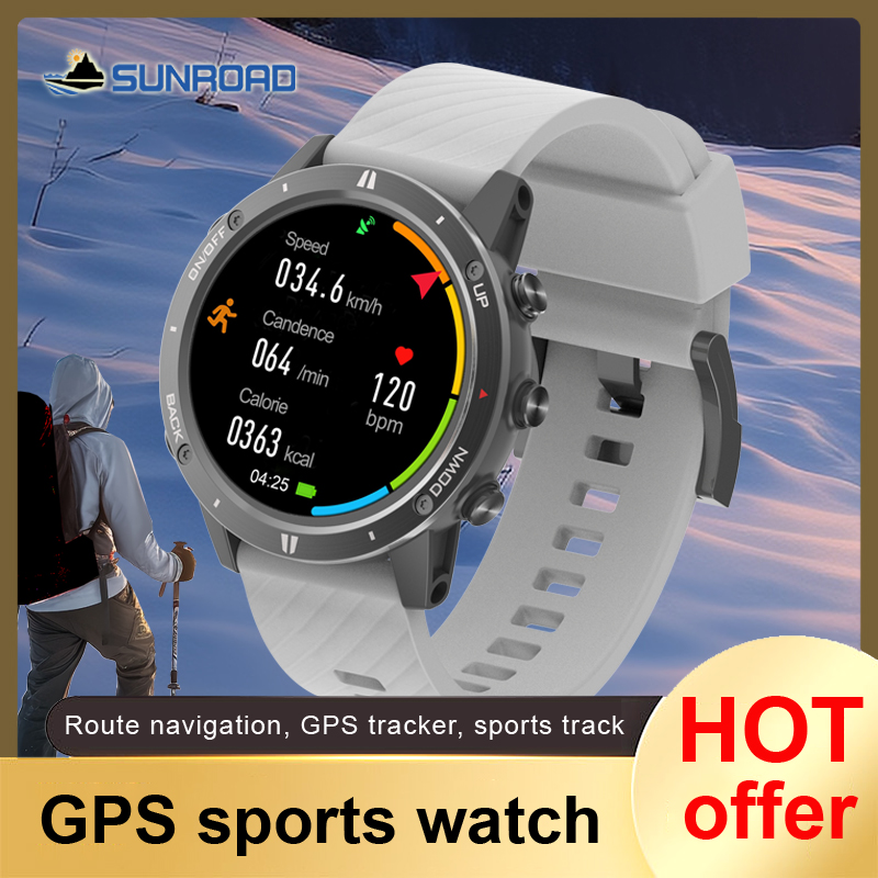 Smartwatch Running Watches For Men - 2024 Sunroad GPS 스포츠 워치, 스마트