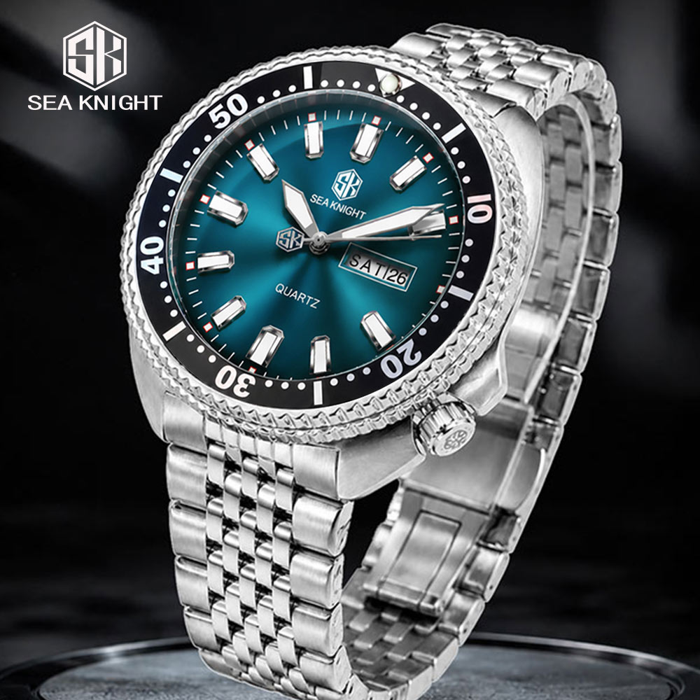 SEA KNIGHT 남성용 럭셔리 비즈니스 쿼츠 시계, - Smartwatch Luxury Watches 리뷰 및 가격