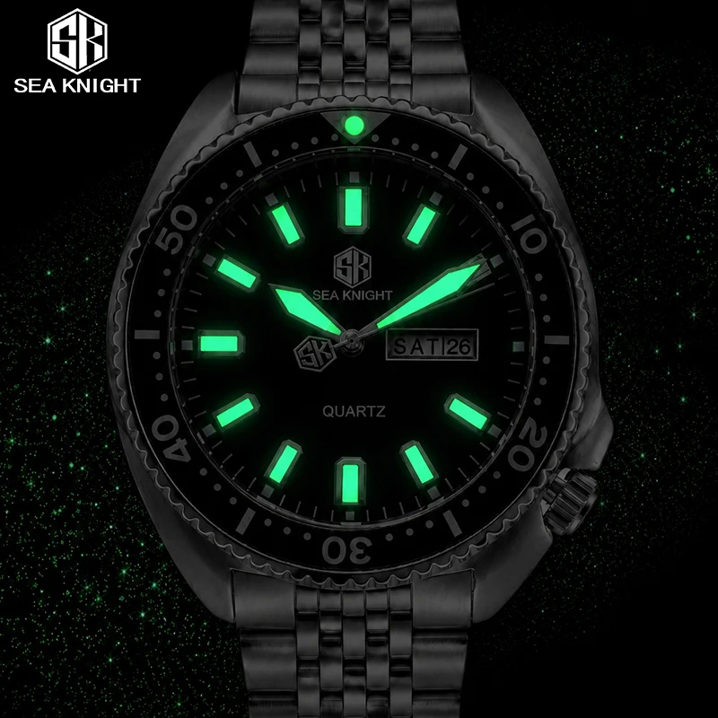 SEA KNIGHT 남성용 럭셔리 비즈니스 쿼츠 시계, - Smartwatch Luxury Watches 리뷰 및 가격