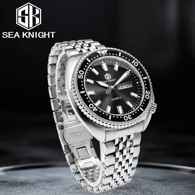 SEA KNIGHT 남성용 럭셔리 비즈니스 쿼츠 시계, - Smartwatch Luxury Watches 리뷰 및 가격