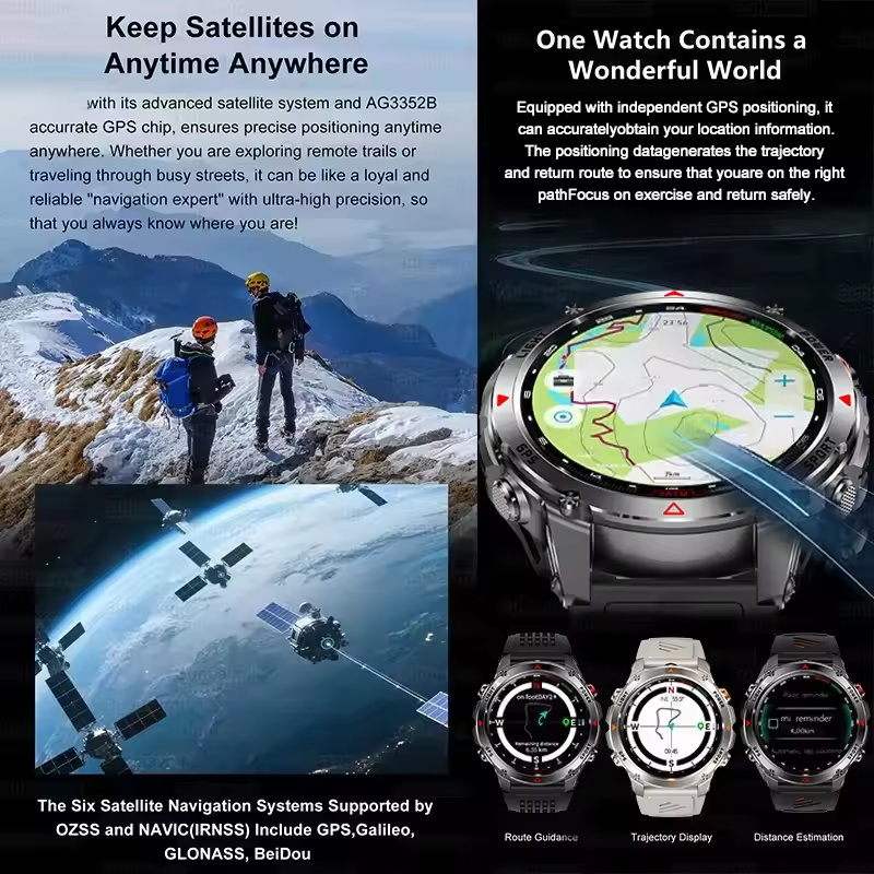 2025 뉴 티렉스 3 아웃도어 GPS 스포츠 스마트워 - Smartwatch Running Watches For Men 리뷰 및 가격