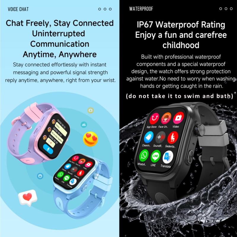 어린이용 4G 스마트워치, 2.0인치 HD 화면, 2+ - Smartwatch Watches For Boys 리뷰 및 가격