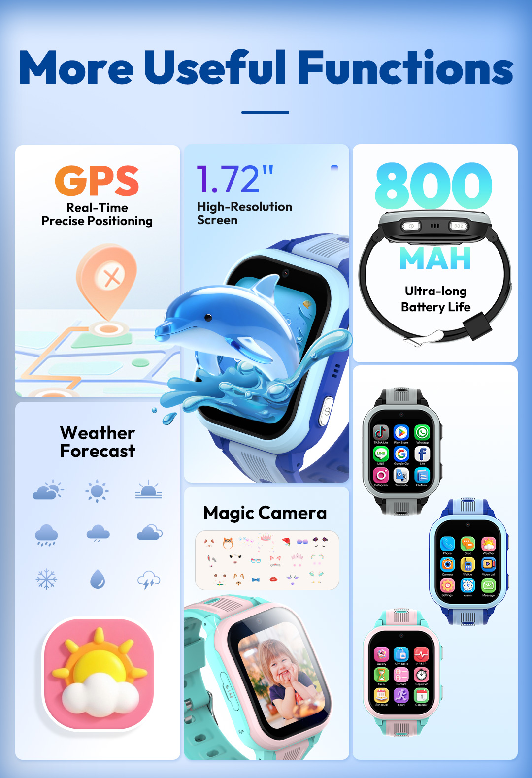 원렉스 4G 키즈 스마트워치 KT41 GPS 실시간 위 - Smartwatch Watches For Boys 리뷰 및 가격
