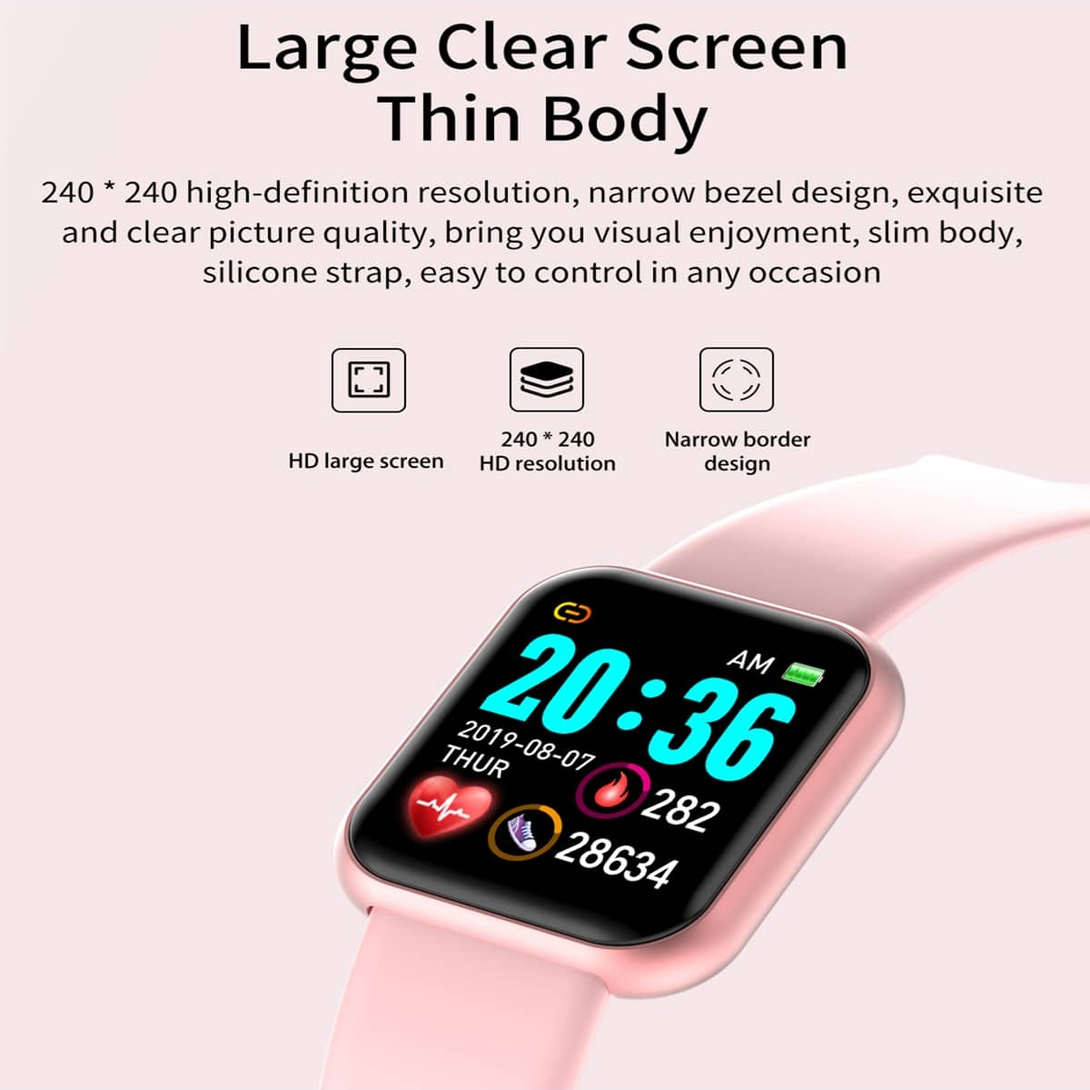 스마트 워치 메시지 알림 음악 제어 칼로리 거리 피트니 - Smartwatch Watches For Boys 리뷰 및 가격