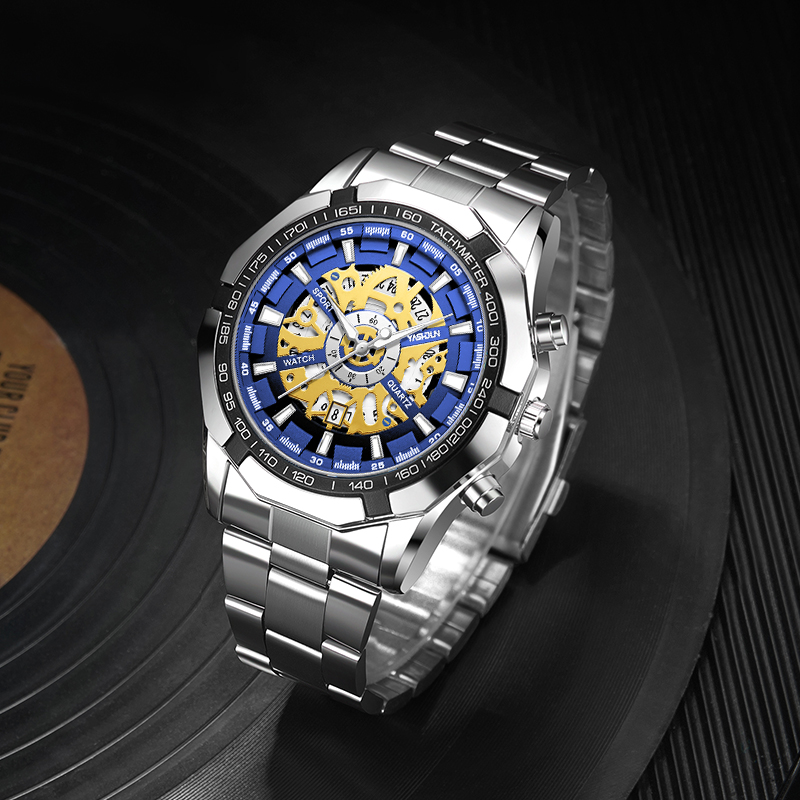 남성용 럭셔리 패션 스켈레톤 시계, 발광 밀리터리 시계 - Smartwatch Luxury Watches 리뷰 및 가격