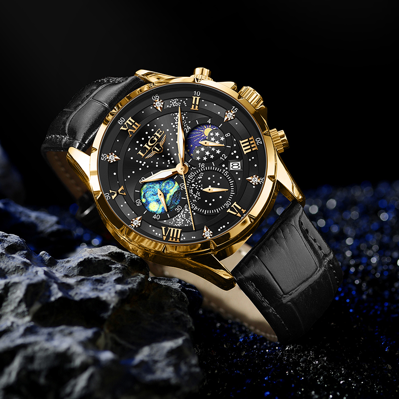 LIGE 2026 최고급 명품 브랜드 남성용 정품 가죽 - Smartwatch Army Watches For Men 리뷰 및 가격