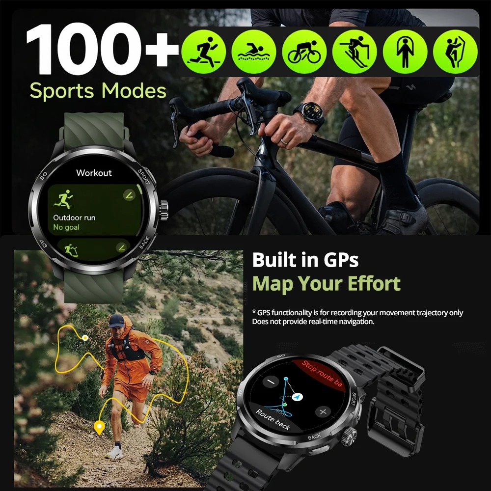 Ulefone Armor Watch Pro 1.5인치  - Heart Rate Gps Watch 리뷰 및 가격