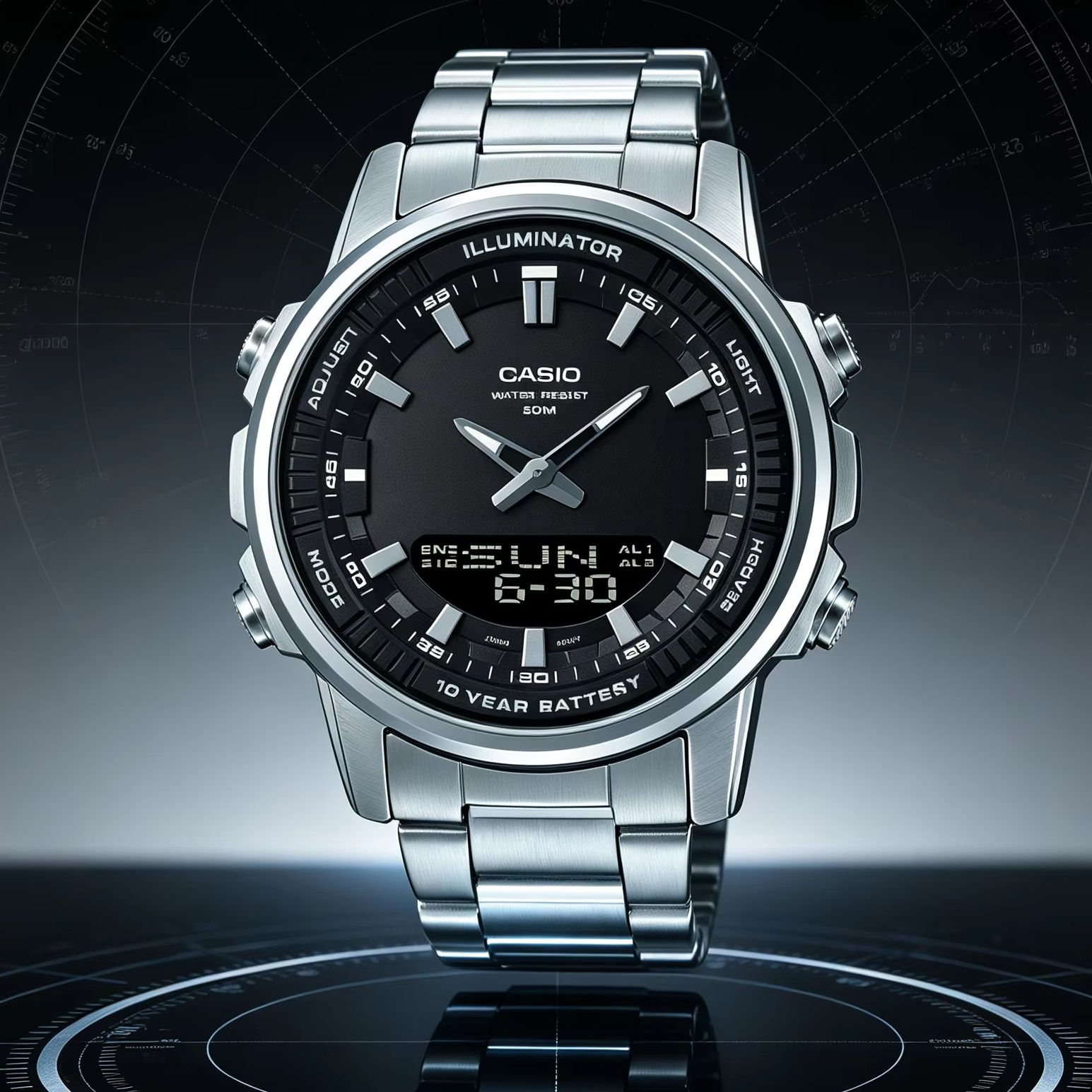 카시오 AMW-880D |   스테인리스 스틸 남성용  - Casio Watches Smartwatch 리뷰 및 가격