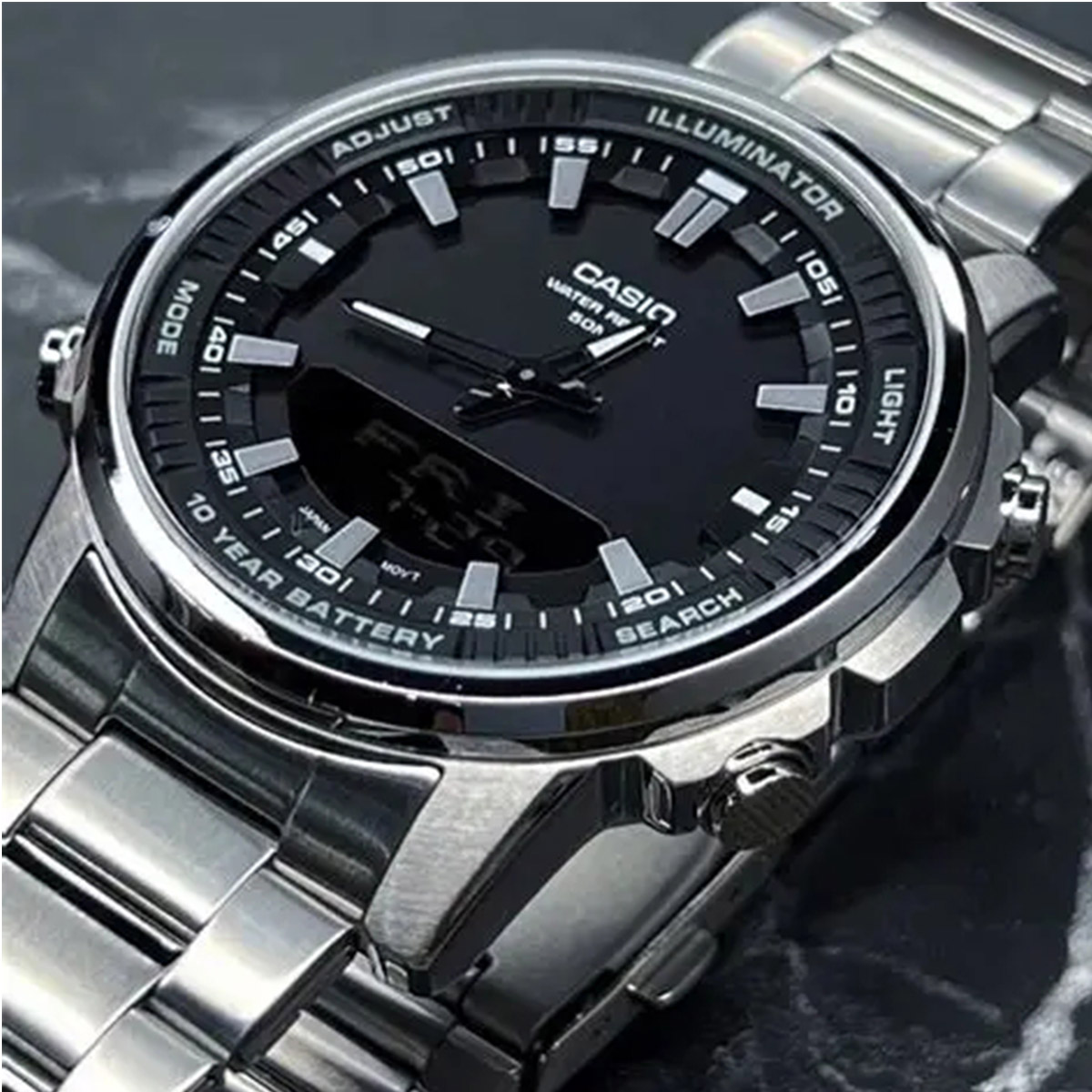 카시오 AMW-880D |   스테인리스 스틸 남성용  - Casio Watches Smartwatch 리뷰 및 가격