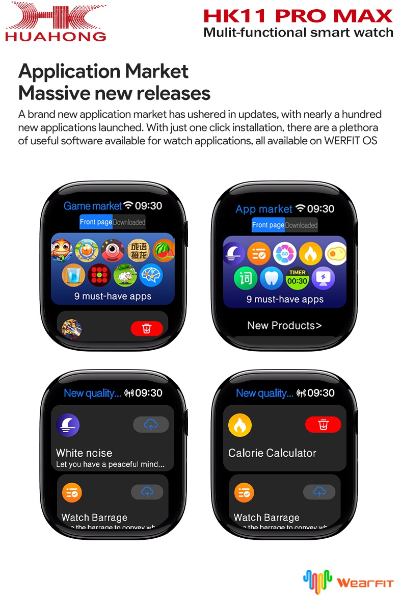 오리지널 HK11 Pro MAX 스마트워치 AMOLED - Heart Rate Gps Watch 리뷰 및 가격