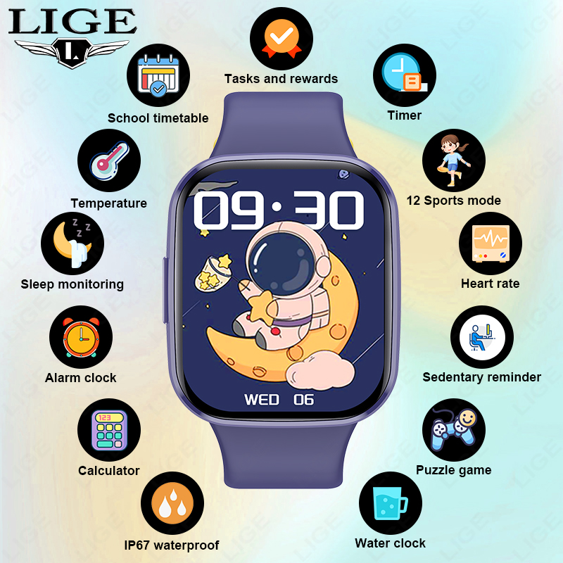 Lige 어린이 스마트 시계 여성 피트니스 스마트 시계 - Smartwatch Digital Watches For Girls 리뷰 및 가격