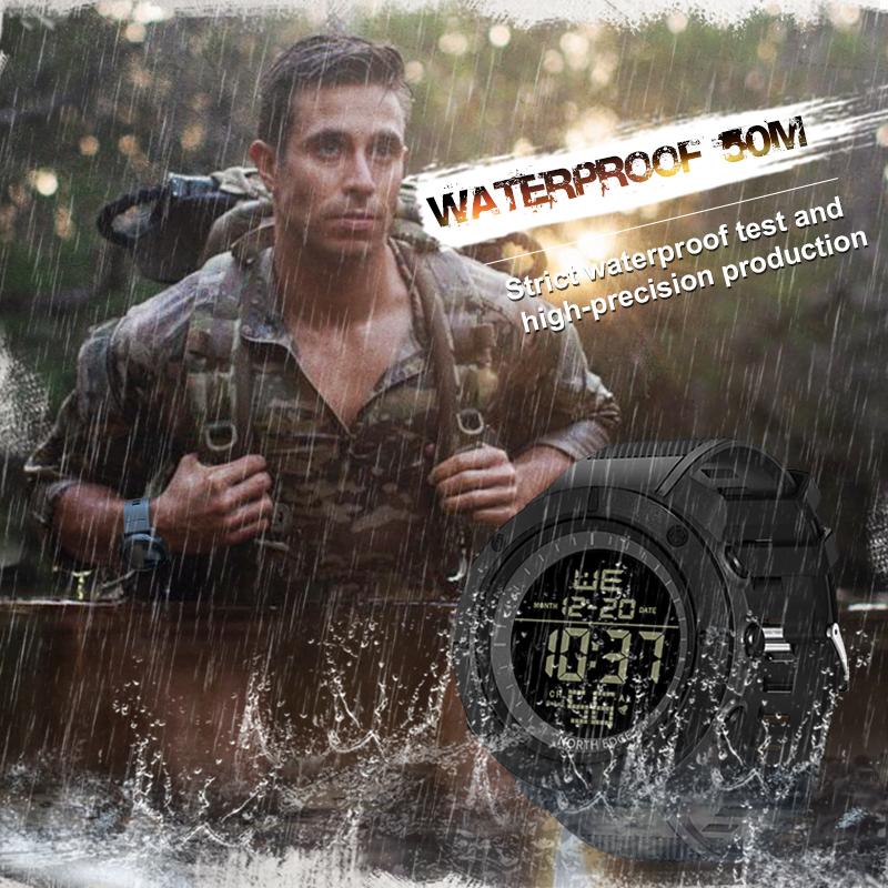 노스 에지 남성 디지털 시계, 육군 군사 알람 스포츠  - Smartwatch Army Watches For Men 리뷰 및 가격