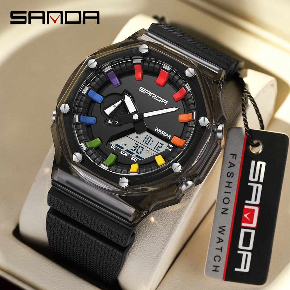 SANDA 3341 디지털 LED 시계 남성용 밀리터리 - Smartwatch Army Watches For Men 리뷰 및 가격